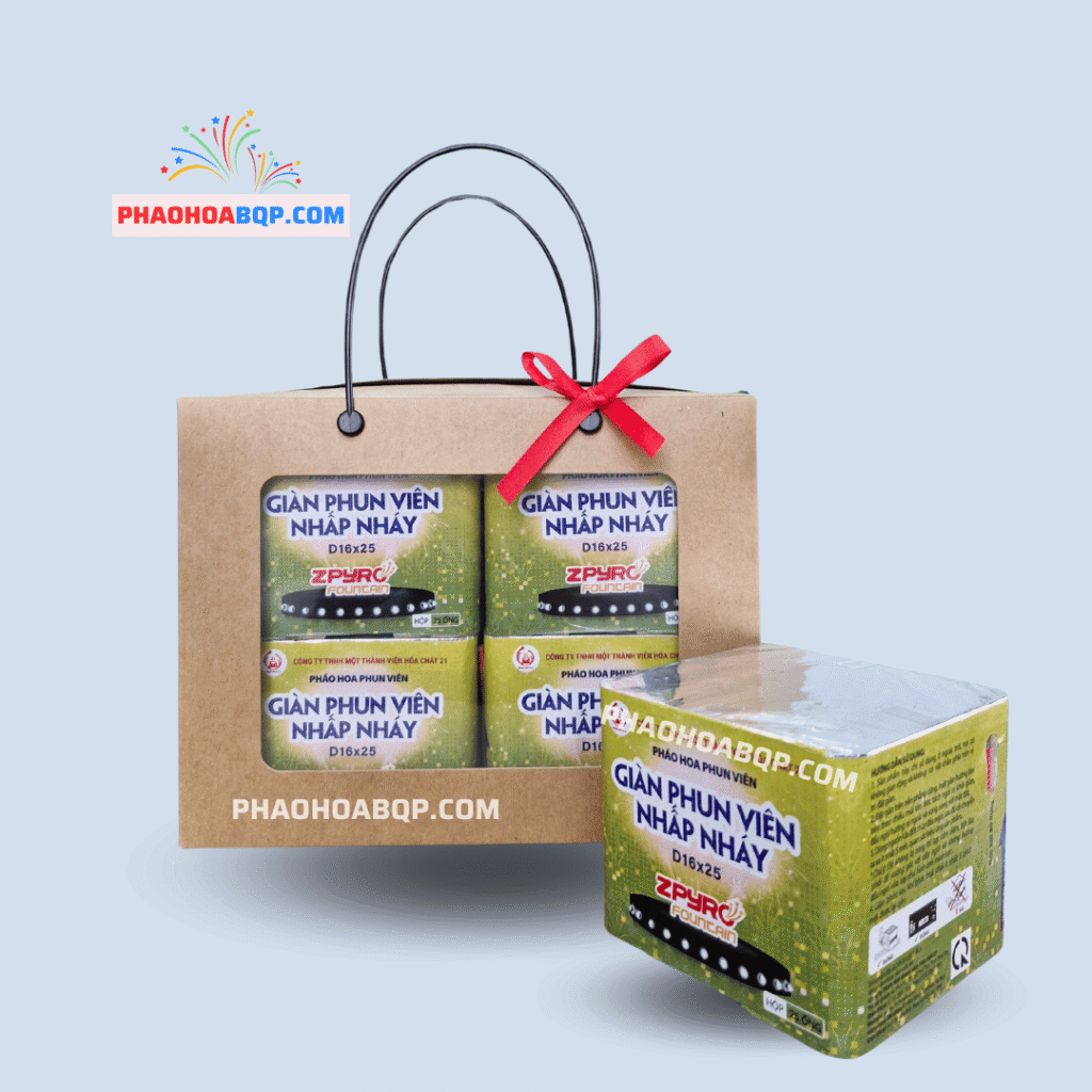 Combo 04 Giàn Phun Viên Nhấp Nháy 2025 Mẫu Mới