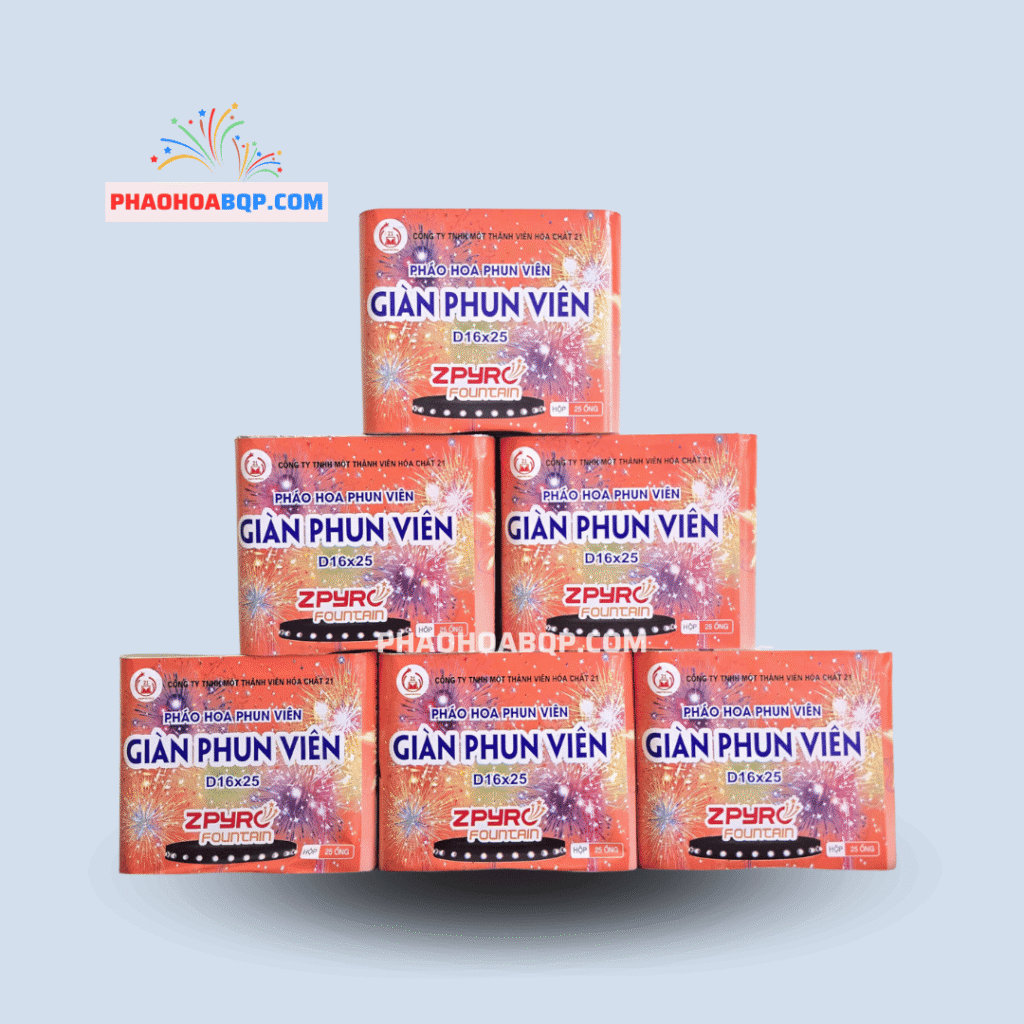 Giàn Phun Viên 2025 Mẫu Mới Bộ Quốc Phòng Tết 2026 D16x25